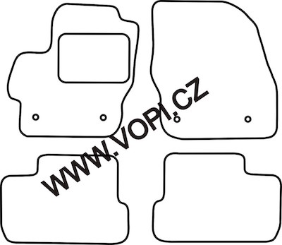 Autokoberce Mazda 3 original fiaxace 04/2009 - 09/2013 Carfit (2845)